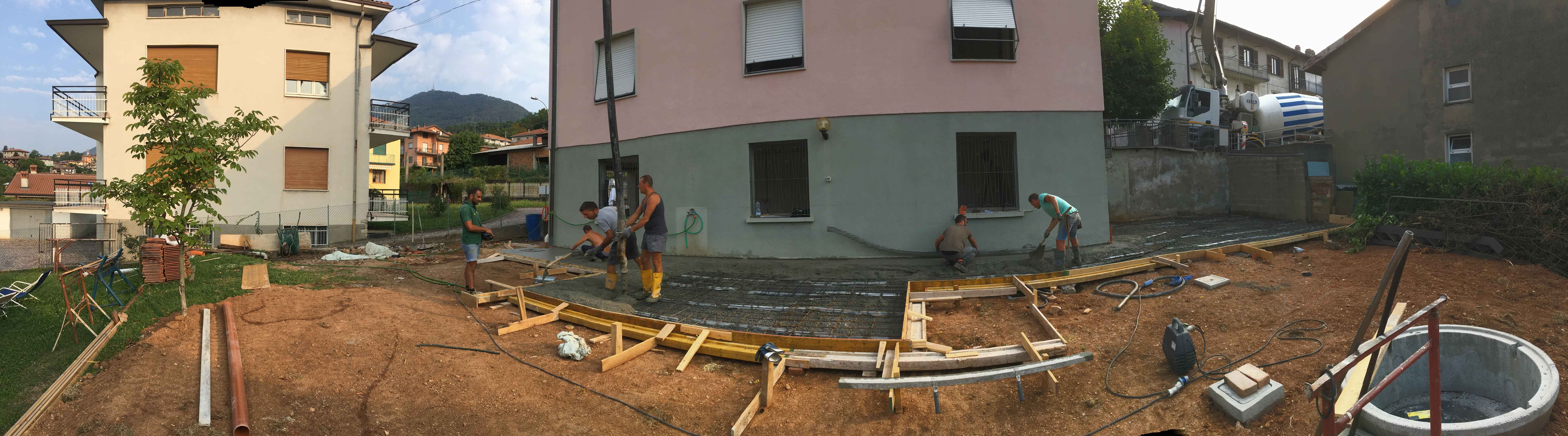 Construction site overview